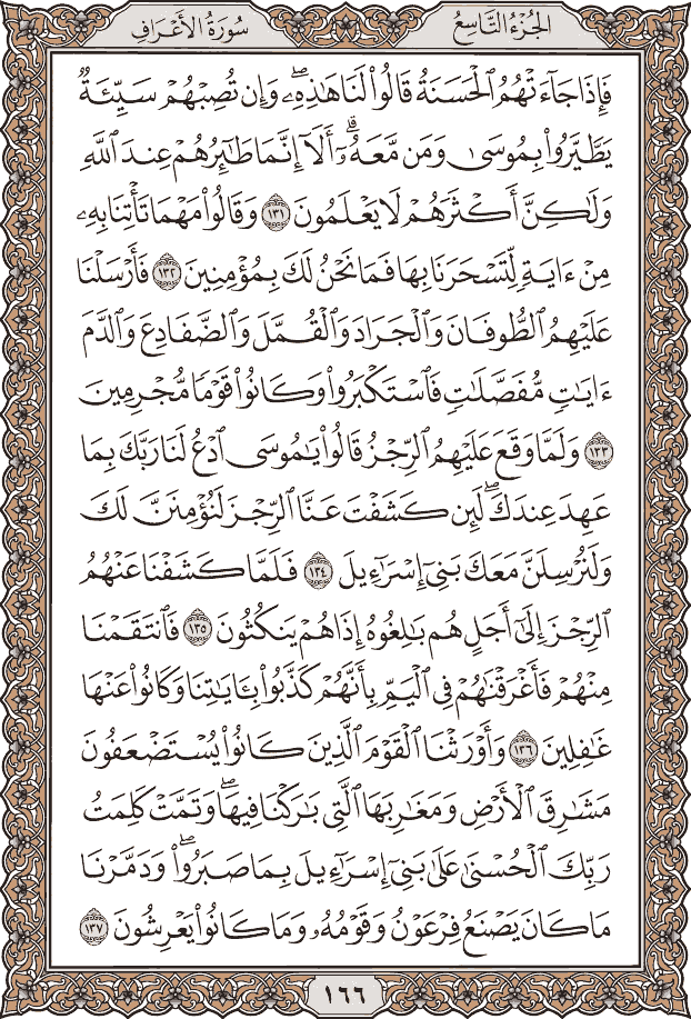 صفحة ١٦٦ من المصحف