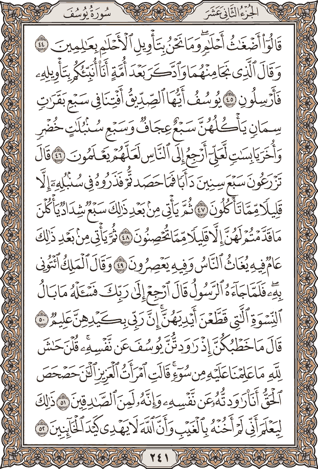 صفحة ٢٤١ من المصحف