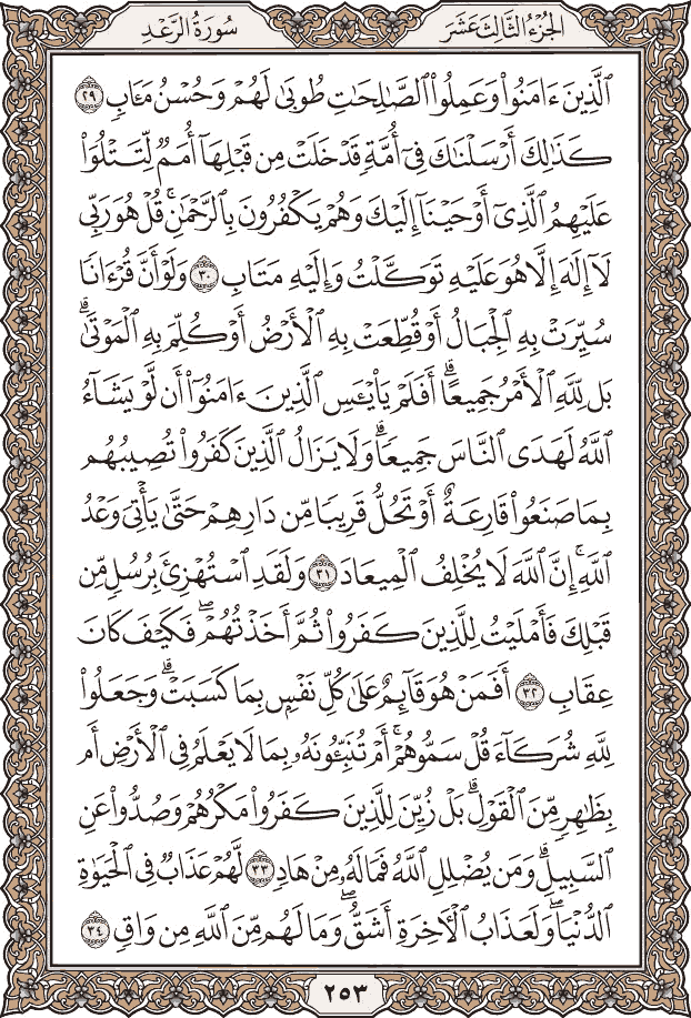 صفحة ٢٥٣ من المصحف