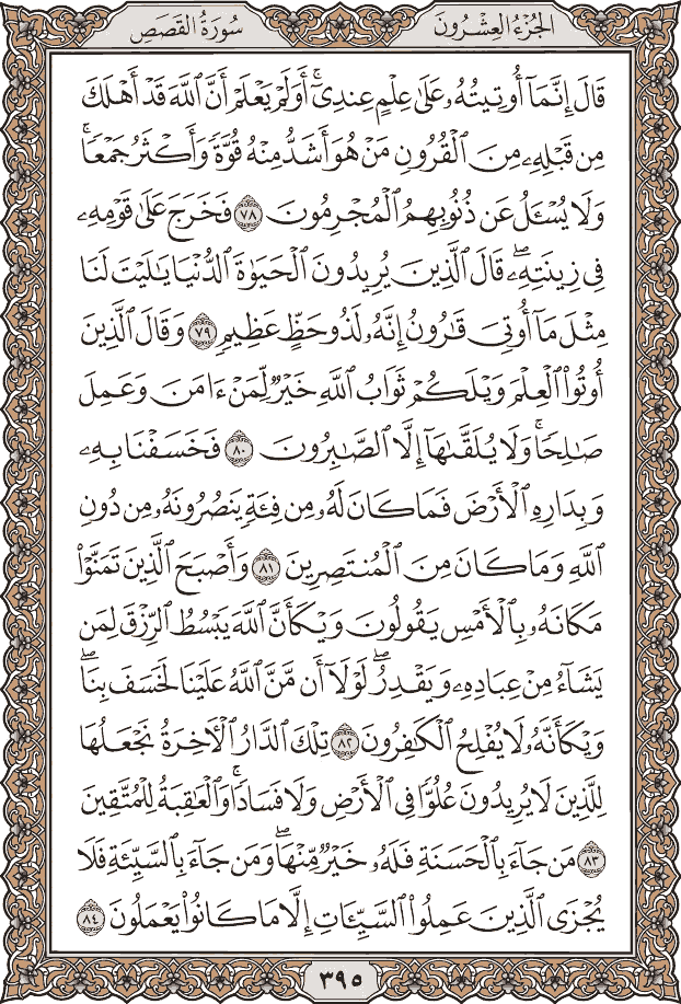 صفحة ٣٩٥ من المصحف