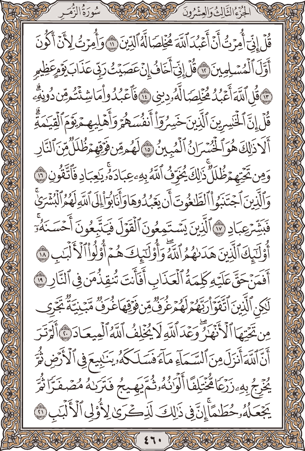 صفحة ٤٦٠ من المصحف