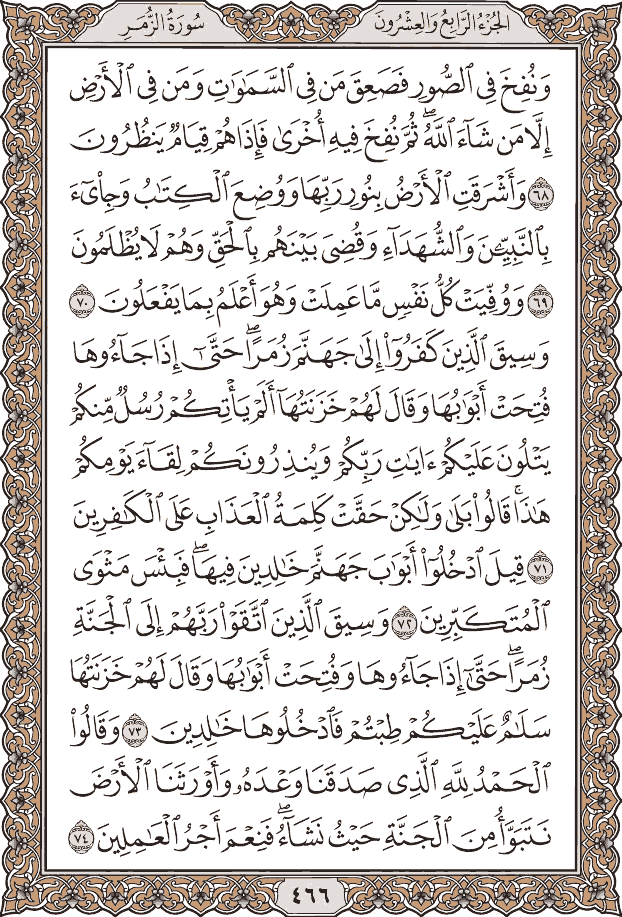 صفحة ٤٦٦ من المصحف