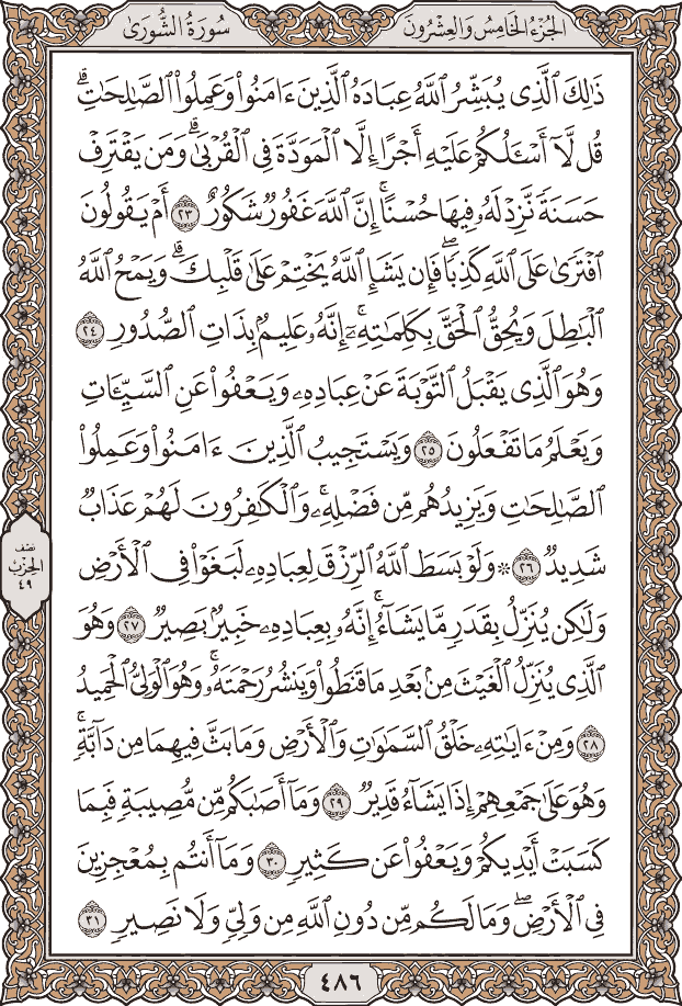 صفحة ٤٨٦ من المصحف