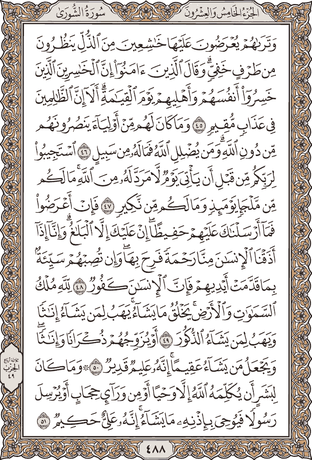 صفحة ٤٨٨ من المصحف