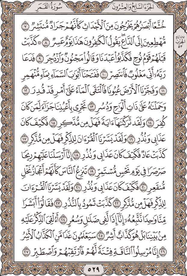 صفحة ٥٢٩ من المصحف