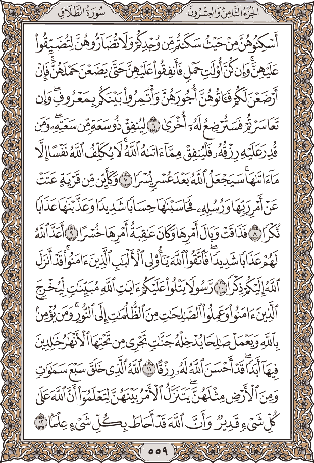 صفحة ٥٥٩ من المصحف